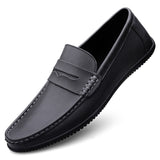 Super Soft Men&'s Moccasins Slip Loafers Flats Casual Footwear Microfiber Leather Shoes Mart Lion Black 1 38 