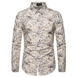 Dot-Print Casual Shirts for Summer Short Sleeve Regular Formal Clothing Men's Office Button Up Blouses Mart Lion ML-03 4XL  Fit 75-83Kg 