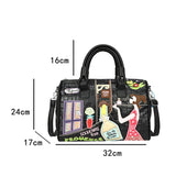 Women Bag Trend Alligator Capacity Messenger PU Leather Crossbody Female Luxury Brand Handbag Mart Lion   