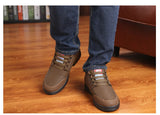 Genuine Leather Men's Shoes Platform Casual Shoes Winter Outdoor Walking Hiking Sneakers Zapatos MartLion   