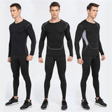  Winter Thermal Underwear For Men's Keep Warm Long Johns Base Layer Sports Fitness leggings Tight undershirts MartLion - Mart Lion