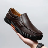 Men Leather Shoe Natural Leather Shoes for Men Sneakers Male Loafers MartLion   