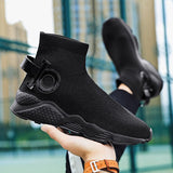 Summer Men's Casual Sneakers High Top Sock Running Sport Shoes Designer Tennis Slip-on Trainers Walking Jogging Mart Lion   