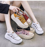 Korean Women Sneakers Spring Summer Designer Sports Shoes Breathable Increase Zapatos De Mujer Mart Lion   