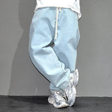 Streetwear Light Blue Baggy Jeans Man Pants Vintage Denim Trousers MartLion   