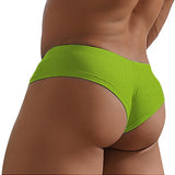 Style Modal Panties Jockstrap Men's Briefs Soft Slip Underwear Brief Underpants Slipy AD7211 Mart Lion AD7211-Green M 1pc