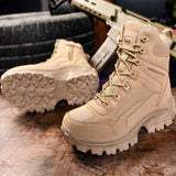 Men's outdoor hiking boots, desert top tactical boots, military boots, special forces hiking boots, anti slip and warm work boot MartLion   