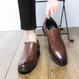 Men's Retro Shoes Slip-on Loafers Male Business Shoes Light Dress Driving Shoes Monk Shoes MartLion   