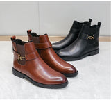 Oxford Men Shoes Leather Party Chelsea Dress Shoes Men Formal Boots For Men Classic Brogue Social Shoe male MartLion