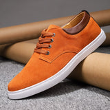 Leather Shoes Men's outdoor Casual Sneakers suede Leather Loafers Moccasins Footwear Mart Lion   