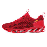Summer Trend Flying Woven Fish Scale Blade Men's Sports Casual Shoes sneakers Mart Lion red 36 