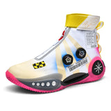 Men's Basketball Shoes Kids Women Breathable Oudoor High-top Sock Basket Design Sneakers Walking Sports Mart Lion Beige 4 