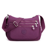 Shoulder Bag Crossbody Women Messenger Bags Waterproof Nylon Ladies Handbag MartLion plum  