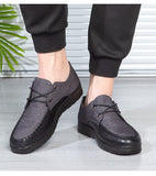 Men's Casual Dress Shoes Classic Lace-up Leather Casual Oxford Flats Footwear Loafers Mart Lion   