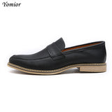 Leather Shoes Men's Formal Office Suit White Dress Loafers Wedding Footwear Oxfords Pointed Toe Mart Lion black dress shoes 6.5 