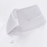 Men's Dress Shirt Regular Fit Non Iron Mulberry Silk Cotton Without Pocket Gentleman's Business Long Sleeve Easy Care Shirts MartLion   