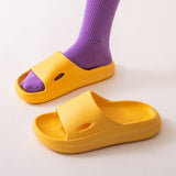 Men's Platform Slippers Shoes Unisex Summer Beach Eva Soft Sole Slide Sandals Leisure Women Indoor Bathroom Anti-slip Slides Mart Lion Yellow 3637 