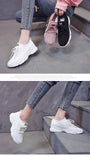 Mesh Sneakers Women's Korean-Style Casual Shoes Soft Bottom Running Mart Lion   