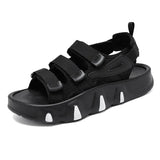 Classic Summer Sandals Men's Women Light Slip-on Platform Non-slip Beach Shoes Casual sandalias hombre MartLion black 2666-2 36-37 CHINA