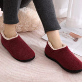 Short Plush Slippers  Women Winter Warm Cozy Home Slides MartLion   