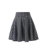 Flared Skirts Women's Basic Shorts Skirt Black Casual Mini Skater Medium Pleated Fluffy Skirt MartLion Plaid L 