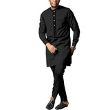 Clothes for Men's Long Sleeve Designer Tradition Casual Dashiki Top Shirts and Pants Sets MartLion   