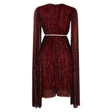 Elegant  Evening Dresses Shiny Party  dress dress with belt MartLion   