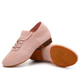 Woman Dance Shoes Girls Unisex Jazz Dance Slippers Ladies Ballroom Dancing Shoes Salsa Genuine Leather MartLion Light Pink B 28 (19cm) CHINA