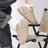 Winter Men Boots Warm Plush Snow Boots Suede Leather Casual Shoes with Fur Winter Outdoor Sneakers Non-slip MartLion