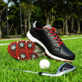 Men's Golf Shoes Spikes Training Golf Sneakers Comfortable Golfers Footwears Luxury Walking MartLion Hei 7 