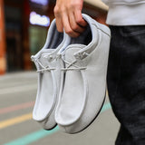 Men's Canvas Shoes Breathable Summer Outdoor Footwear Slip on Walking Sneakers Loafers MartLion   