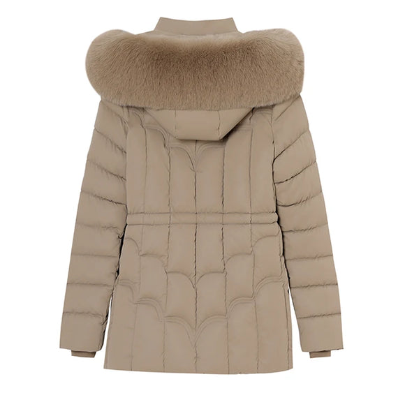 Down winter Jacket Women Parkas  Warm Cotton Padded Coat Ladies Short Overcoat Hooded MartLion   