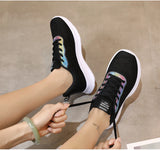 Mesh Shoes Women Breathable Vulcanized Shoes Non-slip Running Trendy Casual Sneakers MartLion   