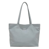 Tote Bag Simple Commuting Shopping Women's Shoulder Nylon Waterproof Cloth Bag Large Capacity Mart Lion Green  