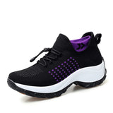 Sneakers Women Orthopedic Sneakers  Women Platform White Black Red Walking Shoes Women Casual Shoes MartLion 1855 Black Purple 43 