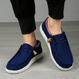 Men Casual Shoes Slip on Canvas Loafers  Walking Flats  Man  Non Slip Soft Moccasins Sneakers Summer MartLion   