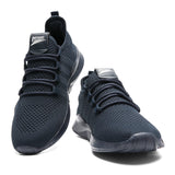 Men's Women Working Casual Shoes Lightweight Breathable Walking Sneakers Black White Hombre MartLion   