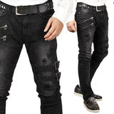 Plus Size Straight Jeans Man Pants  Summer Boyfriend Jeans Streetwear Skinny MartLion   