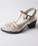 Basic Women's Sandals Genuine Leather With Classic Colors MartLion Beige 40 