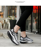 Women's Sneakers Platform Toning Wedge Sports Shoes Swing Slimming Fitness Gym Walking MartLion   