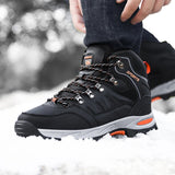 Super Warm Winter Hiking Shoes With Fur Waterproof Outdoor Hiking Boots Man Sneakers Antiskid Trekking Shoes MartLion   