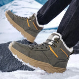 Winter Men Boots Warm  Outdoor Men's Snow Boots Non-slip Men Cotton Boots Lightweight Waterproof Working Ankle Boots MartLion   