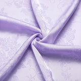 Hi-Tie Lilac Purple Silk Men's Shirt Long Sleeves Lapel Over shirt Soft Breathable Wedding Banquet MartLion   