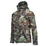 Autumn and Winter Men's Military Tactical Jacket Waterproof Fleece Camouflage Soft Shell Outdoor Sports Windproof MartLion Green CP 2 S 