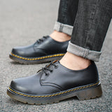 Men Leather Shoes Women Work Shoes Leather Retro Male Female Outdoor Casual  Shoes MartLion   