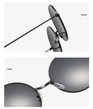 Multi Color Retro Round Sunglasses Wedding Groomsman Decorative Glasses Eyewear Black Trendy Alloy Outside Glasses MartLion   