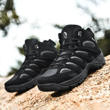 Shoes Men's Tactical Military Combat Boots Outdoor Hiking Winter Non-slip Desert MartLion black 40 