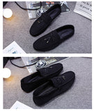 Suede Casual Shoes Men's Soft Sole Shoes Slip-On Loafers Moccasins Driving Mart Lion   