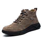 Outdoor Work Shoes Anti Smash Safety Boots Construction Work Steel Toe Cap Working Puncture-proof MartLion Brown 39 