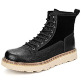 British Style Men's Interview Formal Boots High-end Short Winter Trend High Top Shoes MartLion Black-4 40 